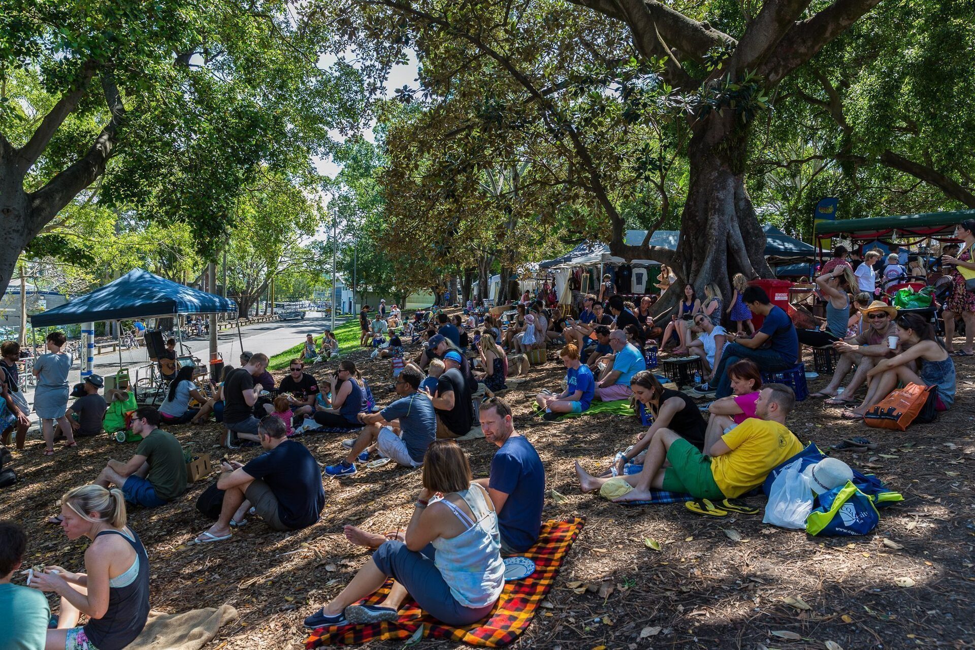 Davies Park Market Mercato Multiculturale Di Brisbane